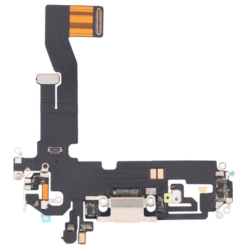Genuine Apple iPhone 12 Mini - Replacement Charging Port Flex Cable With Microphone - White - Original
