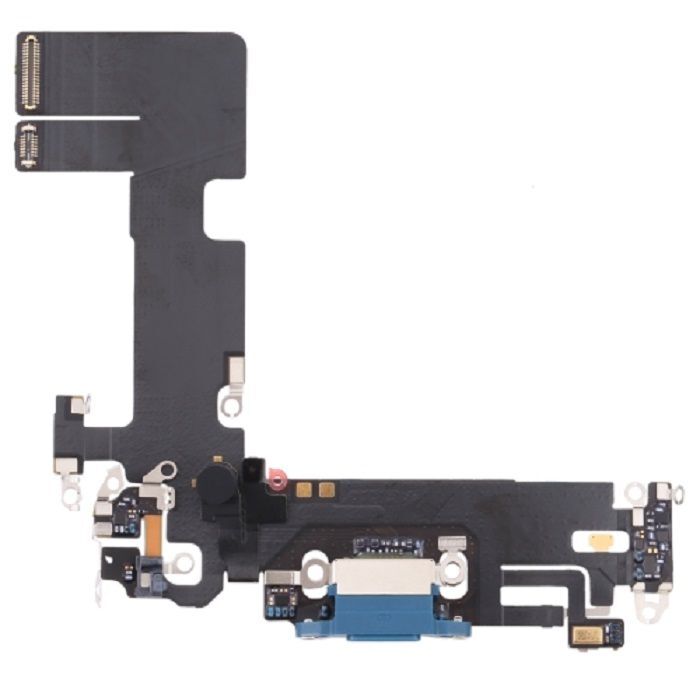 Apple iPhone 13 Replacement Charging Port Flex Cable With Microphone - Blue