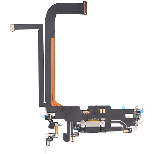 Replacement Charging Port Flex Flex Cable With Microphone - Black - Apple iPhone 13 Pro Max