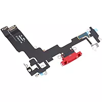 Genuine iPhone 14 - Replacement Charging Port Flex Cable With Microphone - Original - Reclaimed - Red