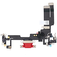 Genuine iPhone 14 - Replacement Charging Port Flex Cable With Microphone - Original - Reclaimed - Red