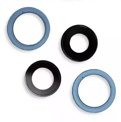 Replacement Glass Camera Lens With Frame - Apple iPhone 13 , 13 Mini - Blue