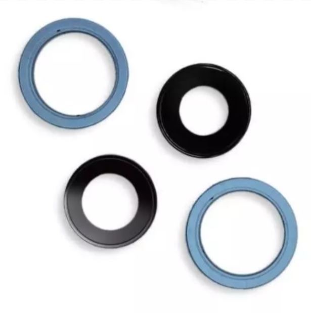 Replacement Glass Camera Lens With Frame - Apple iPhone 13 , 13 Mini - Blue