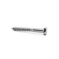 6 x 25mm Hex Coach Screw A2 Stainless