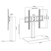 TTAP Swivel Table Top TV Stand - VESA 400x400 - 30 kg