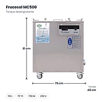 Tanque desengrasante 110 L Frucosol MC500 – medidas