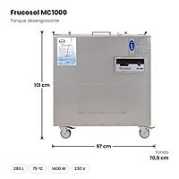 Tanque desengrasante 280 L Frucosol MC1000 – medidas