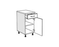 Kuhinja D 45 KF B RUSTIK