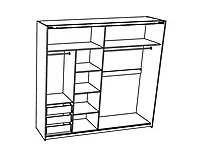 ELEGANCE LINE Američki plakar AP 230