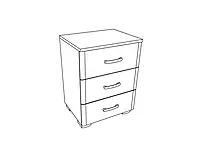 Noćni ormarić MATIS 3F