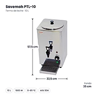 Medidas Savemah PTL-10: 32.5 x 35 x 57.5 cm