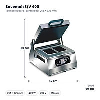 Medidas Savemah S/V 400: 40 x 50 x 60 cm