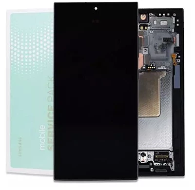 Genuine Samsung Galaxy S24 Ultra , S928 - Replacement AMOLED Touch Screen Assembly With Chassis - Titanium Black - Authorised Refurbished