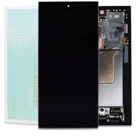 Genuine Samsung Galaxy S24 Ultra , S928 - Replacement AMOLED Touch Screen Assembly With Chassis - Titanium Black - Authorised Refurbished