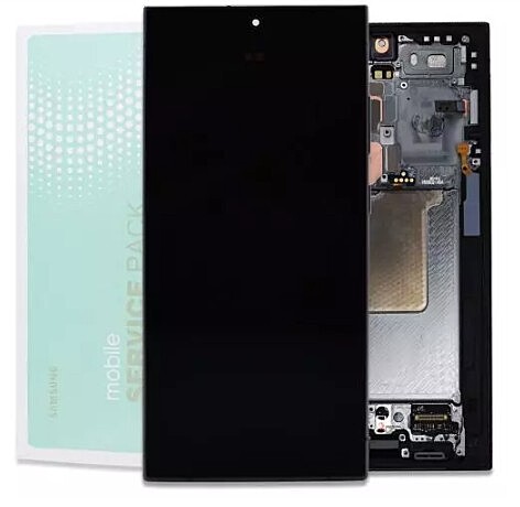 Genuine Samsung Galaxy S24 Ultra , S928 - Replacement AMOLED Touch Screen Assembly With Chassis - Titanium Black - Authorised Refurbished