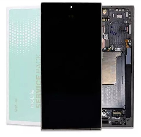 Genuine Samsung Galaxy S24 Ultra , S928 - Replacement AMOLED Touch Screen Assembly With Chassis - Titanium Grey - Authorised Refurbished