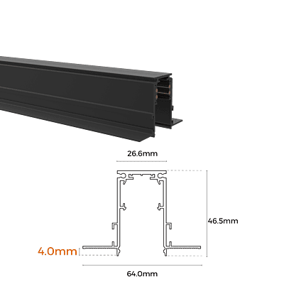 Magnitrack Recessed Trimless 2m 48V