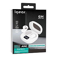 iGear TWS BWD01 Wireless Earbuds - Carbon White