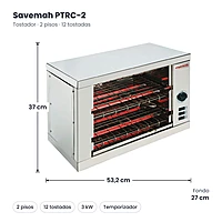 Medidas Savemah PTRC-2: 53.2 x 27 x 37 cm