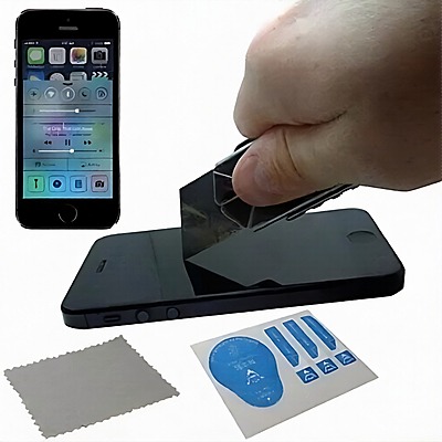 Tempered Toughened Real Glass Protector With Oleophobic Coating - 0.3mm - iPhone 5 5s 5c SE