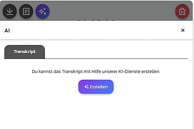 KI Add-on #1 - Transkription von Audio + Video KI Add-on #1 - Transkription von Audio + Video