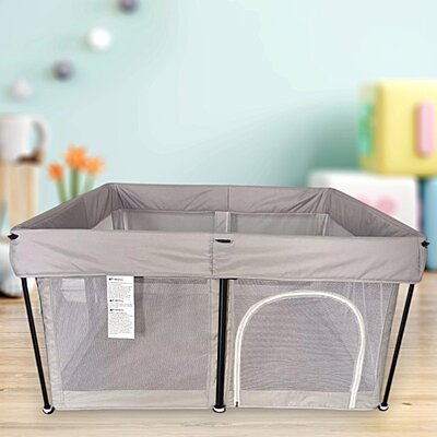 Сгъваема квадратна кошара + килимче за игра