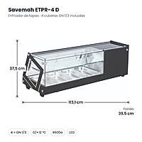 Medidas Savemah ETPR-4 D: 113.1 x 39.5 x 37.5 cm