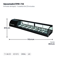 Medidas Savemah ETPR-7 D: 175.4 x 39.5 x 37.5 cm