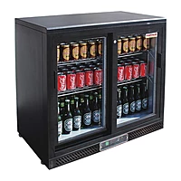 Vitrina expositora de bebidas puertas correderas Savemah SC250GC