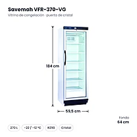 Medidas Savemah VFR-370-VG: 59.5 x 64 x 184 cm