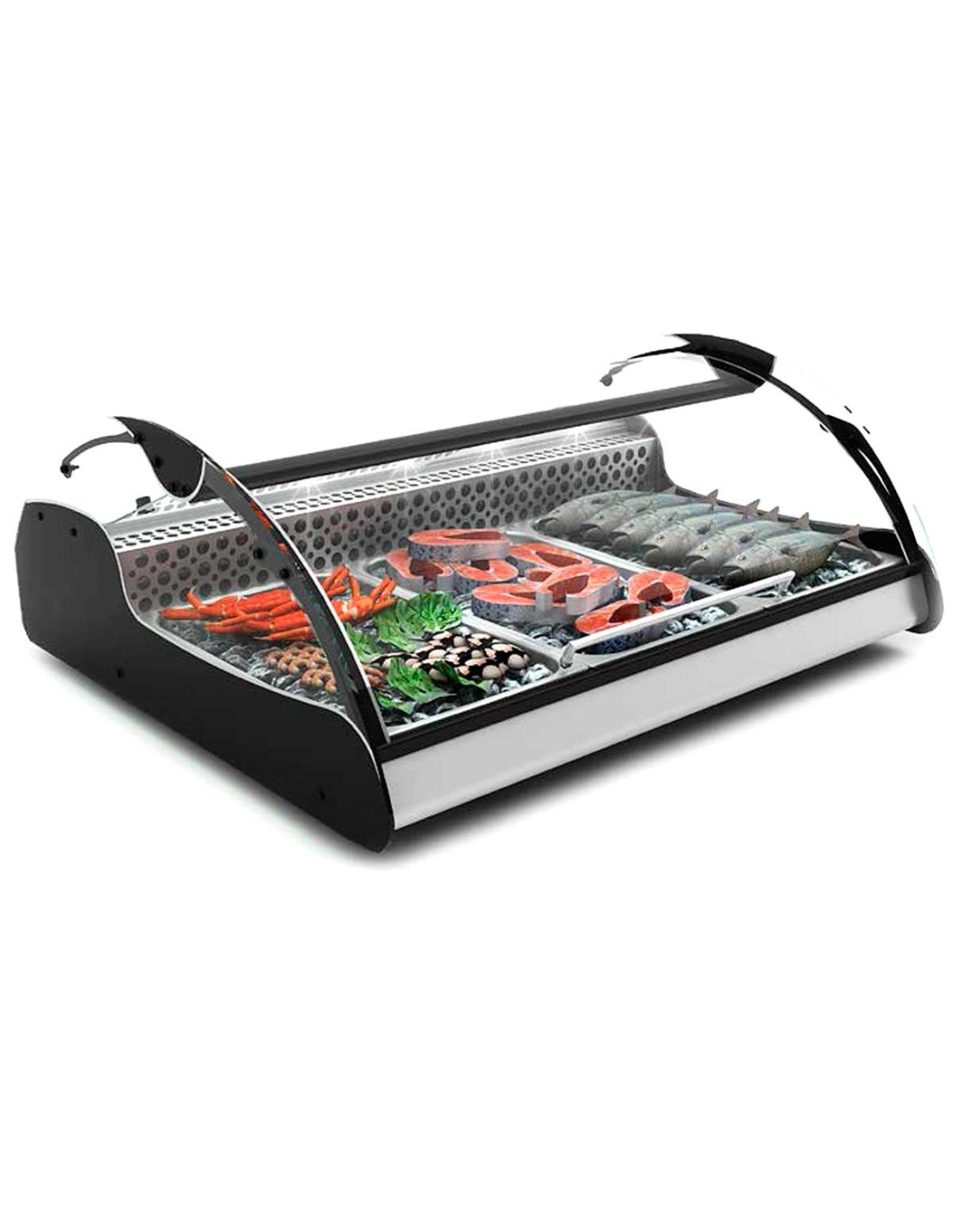 Vitrina expositora refrigerada para pescado VX2-n