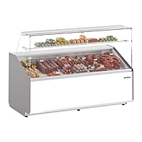 Vitrina expositora refrigerada 253 cm cristal plano Infrico VJU 25 P