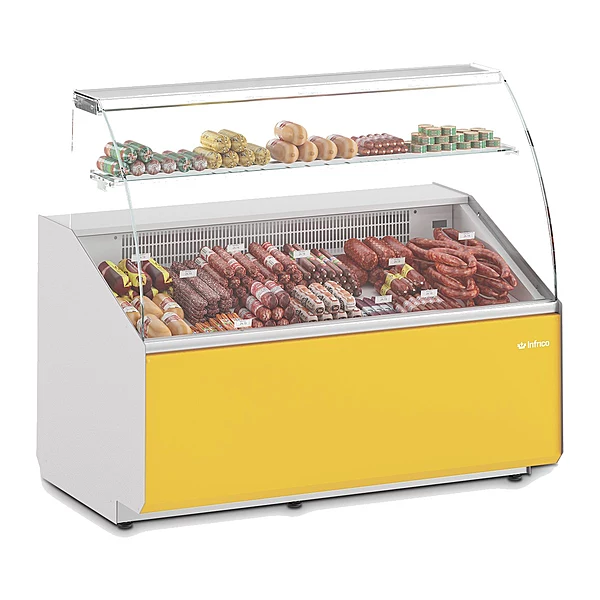 Vitrina expositora refrigerada 97 cm cristal curvo Infrico VJU 9 C