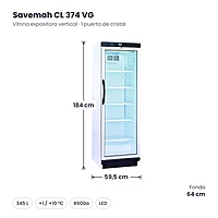 Medidas Savemah CL 374 VG: 59.5 x 64 x 184 cm