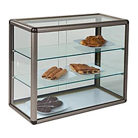 Vitrina neutra de sobremostrador 3 pisos cerrada Savemah VP-3