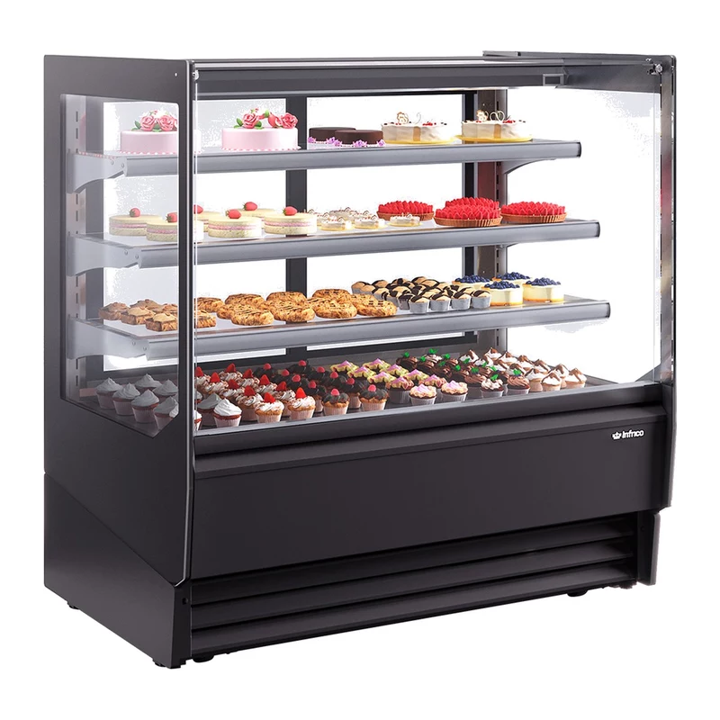 Vitrina pastelería refrigerada 188 cm Ambar inox Infrico VBR 18 IPR