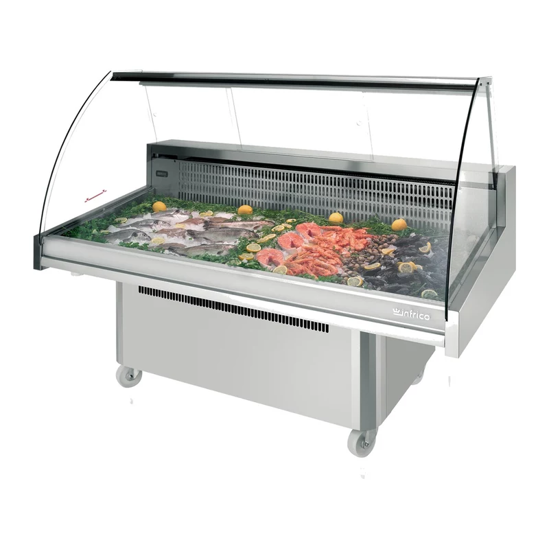Vitrina refrigerada para pescado 164 cm Málaga Infrico VML 15