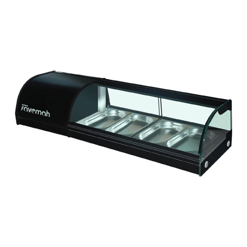 Vitrina refrigerada de tapas Savemah ET-4 Negro