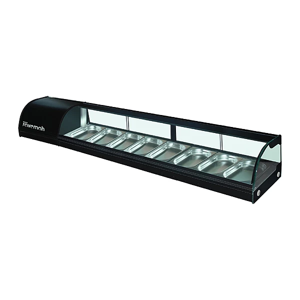 Vitrina refrigerada de tapas Savemah ET-8 Negro