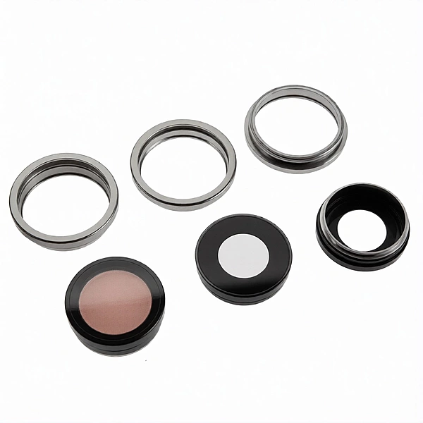 iPhone 15 Pro Max - Replacement Camera Lens Set With Frame - White Titanium