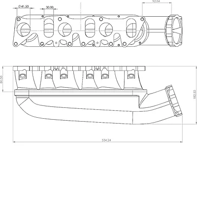 VR6 Big Port Billet Ansaugbrücke