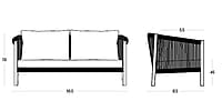 Lento Lounge Sofa 2.5 Seater