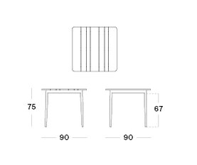 Leo Dining Table 90x90 Leo Dining Table 90x90