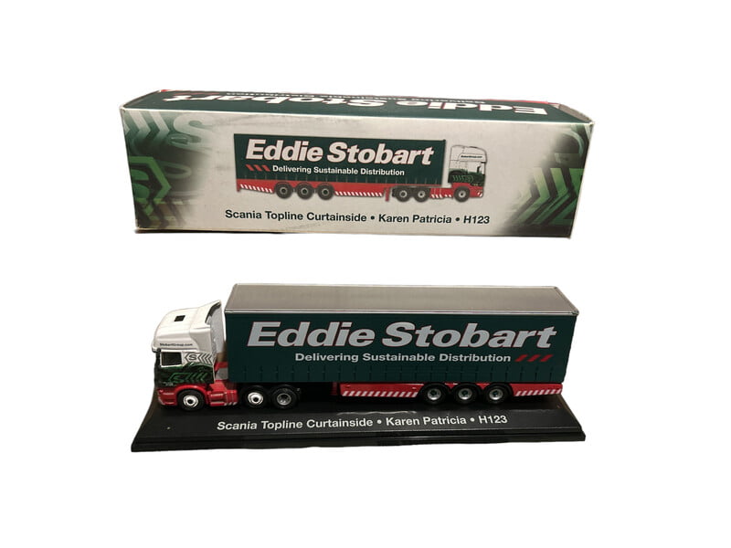 Atlas Editions - 4649102 - Eddie Stobart - Scania Topline Curtainside - Karen Patricia H123