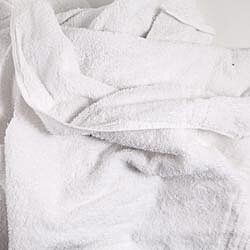 White Heavy Duty Toweling Wiping Rags 8kg