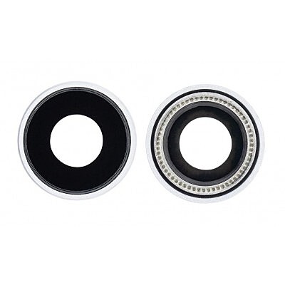 Apple iPhone XR - Replacement Glass Camera Lens With Bracket - White