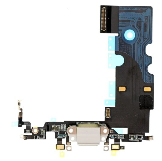 Apple iPhone 8 - Replacement Lightning Charging Port With Microphone - White