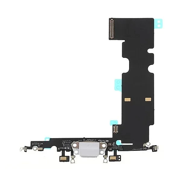 Apple iPhone 8 Plus - Replacement Charging Power Dock Flex With Main Microphone - White