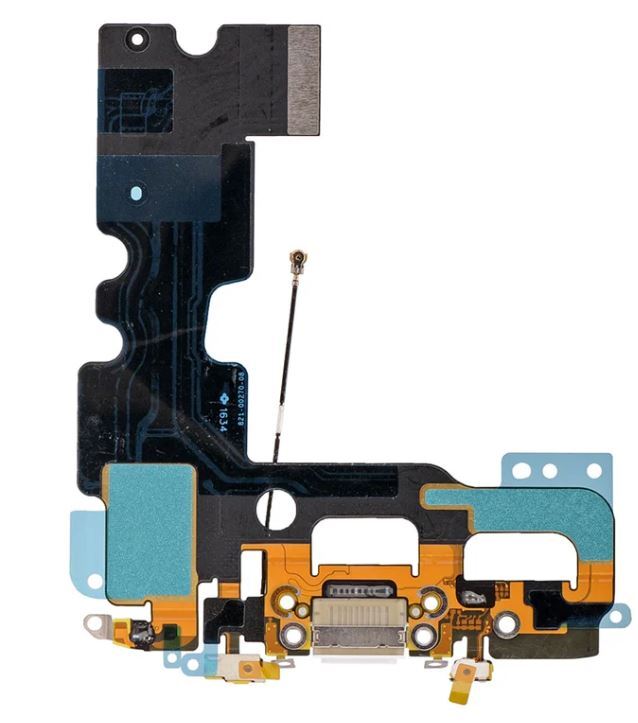 iPhone 7 - Replacement Dock Port Charging Flex With Antenna And Microphone - White