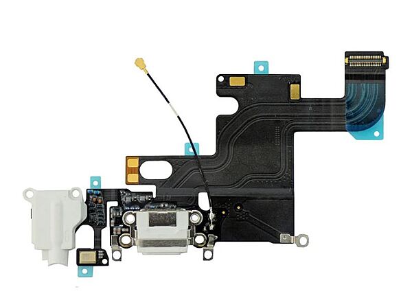 Apple iPhone 6s - Replacement Dock Port Charging Flex, Headphone Jack & Microphone - White